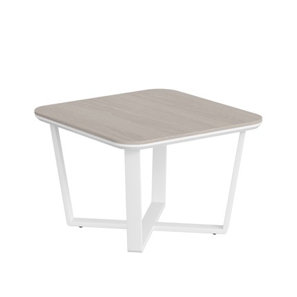 Журнальный стол LINE Дуб-серый-белый СФ-571608.1 (750х750х500) в Копейске - изображение