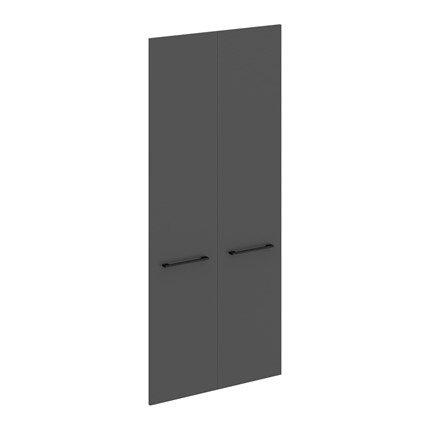 Дверь для шкафа высокая MORRIS TREND Антрацит/Кария Пальмира MHD 42-2 (844х1900х18) в Челябинске - изображение
