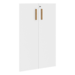 Двери для шкафов средние с замком FORTA Белый FMD 40-2(Z) (794х18х1164) в Копейске