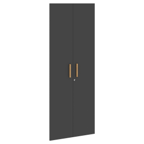 Высокие двери для шкафов с замком FORTA Черный Графит FHD 40-2(Z)  (794х18х1932) в Магнитогорске