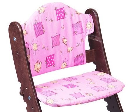 Комплект Подушек для растущего стула М1, розовый в Челябинске - изображение