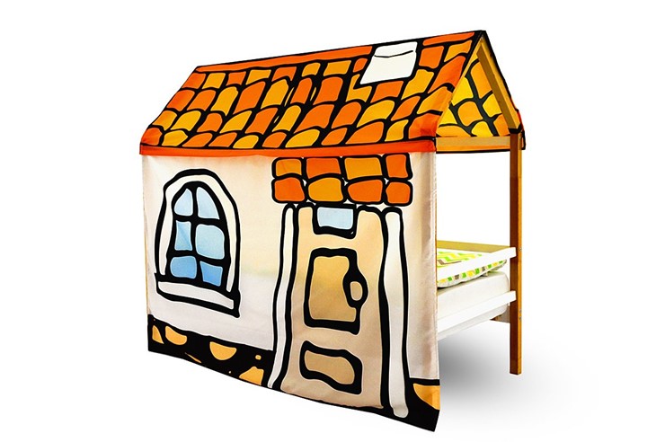 Игровая накидка для кровати-домика Svogen «Черепичный домик» в Челябинске - изображение 1