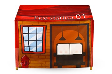 Игровая накидка для кровати-домика Svogen «Пожарная станция» в Челябинске - предосмотр