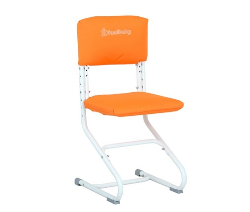 Набор чехлов на сиденье и спинку стула СУТ.01.040-01 Оранжевый, Замша в Миассе - изображение