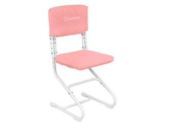Набор чехлов на сиденье и спинку стула СУТ.01.040-01 Розовый, Замша в Копейске