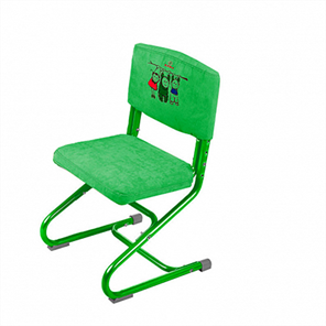 Чехол для стула СУТ 01-01 Зеленый, Замша в Миассе