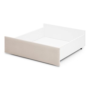 Ящик для детской кровати Litn мягкий для кроватей 160х80 ванильный (велюр) в Миассе