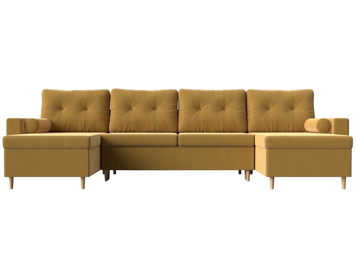 П-образный диван Белфаст, Желтый (Микровельвет) в Копейске - изображение 5
