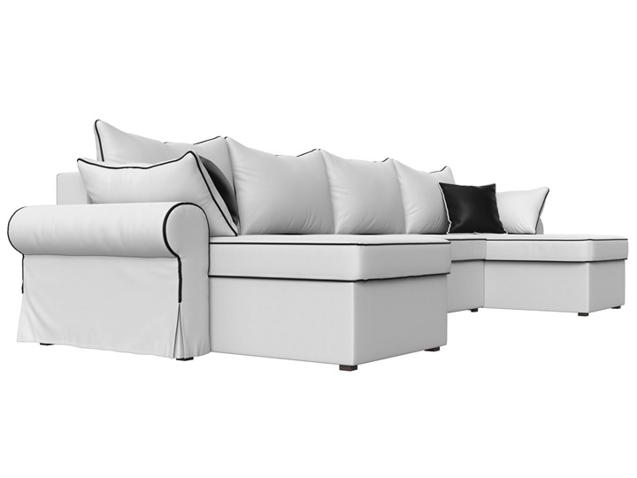 Большой П-образный диван Элис, Белый (экокожа) в Копейске - изображение 4