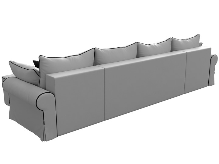 Большой П-образный диван Элис, Белый (экокожа) в Миассе - изображение 7