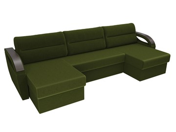 П-образный диван Форсайт, Зеленый (микровельвет) в Челябинске - предосмотр 5