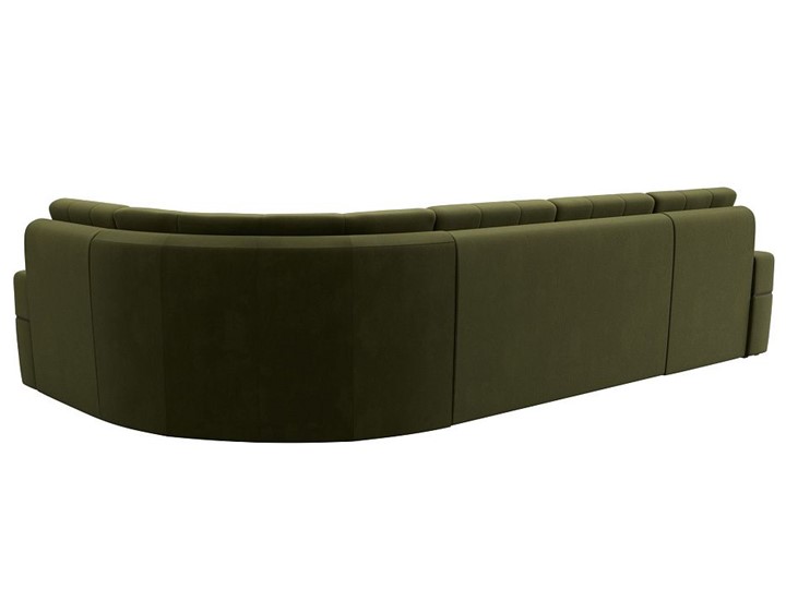 П-образный диван Лига-035, Зеленый (Микровельвет) в Миассе - изображение 6