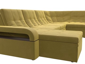 П-образный диван Лига-035, Желтый (Микровельвет) в Миассе - предосмотр 4
