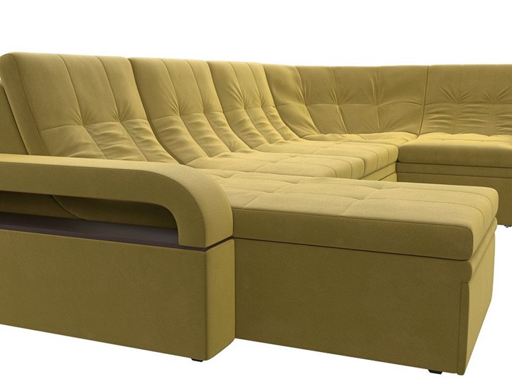 П-образный диван Лига-035, Желтый (Микровельвет) в Миассе - изображение 4