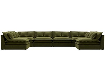 П-образный диван Лига-040, Зеленый (микровельвет) в Миассе - предосмотр 1