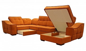 Угловой диван N-11-M (П1+ПС+УС+Д2+Д5+П1) в Миассе - предосмотр 1