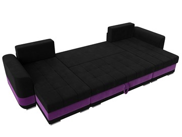 П-образный диван Честер, Черный/фиолетовый (вельвет) в Челябинске - предосмотр 7