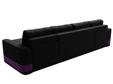 П-образный диван Честер, Черный/фиолетовый (вельвет) в Челябинске - предосмотр 8