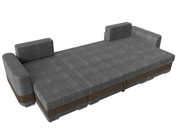 П-образный диван Честер, Серый/коричневый (рогожка) в Челябинске - предосмотр 7