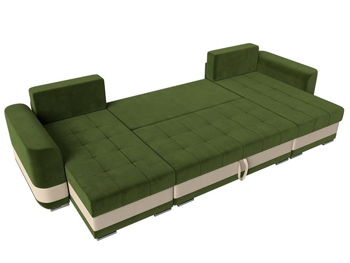 П-образный диван Честер, Зеленый/бежевый (вельвет/экокожа) в Челябинске - изображение 7