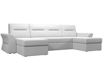 Большой П-образный диван Клайд, Белый (Экокожа) в Миассе