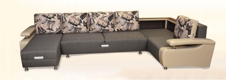 П-образный диван Престиж-15 люкс с полкой в Челябинске - изображение 2