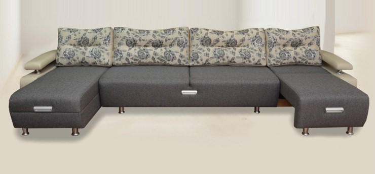 П-образный диван Престиж-15 микс в Миассе - изображение 1