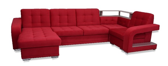 П-образный диван Соня-17 с полкой в Миассе - изображение