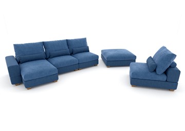 П-образный диван V-10-M П (П1+Д4+Д2+УС+ПС), Memory foam в Магнитогорске - предосмотр 2