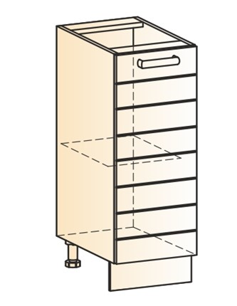 Кухонная тумба Виктория L300 (1 дв. гл.) в Миассе - изображение