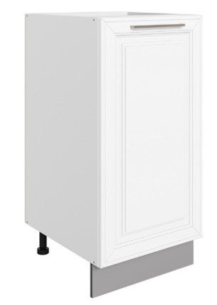 Шкаф рабочий Мишель L400 (1 дв. гл.) эмаль (белый/белый) в Челябинске - изображение