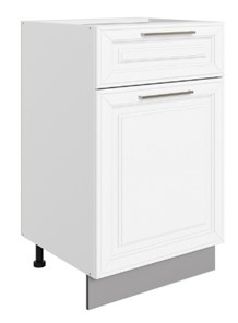 Шкаф рабочий Мишель L500 (1 дв. гл. 1 ящ.) эмаль (белый/белый) в Магнитогорске