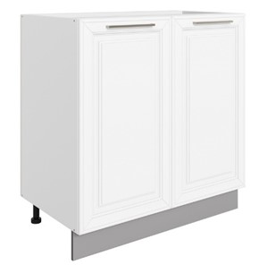 Шкаф рабочий Мишель L800 (2 дв. гл.) эмаль (белый/белый) в Миассе