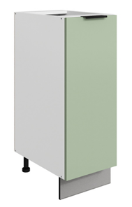 Шкаф рабочий Стоун L300 (1 дв.гл.) (белый/полынь софттач) в Златоусте