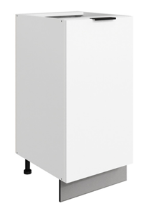 Шкаф рабочий Стоун L400 (1 дв.гл.) (белый/джелато софттач) в Копейске