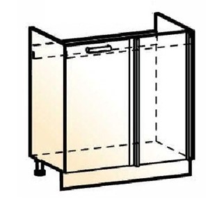 Шкаф рабочий под мойку угловой Стоун L800 (1 дв. гл.) в Копейске