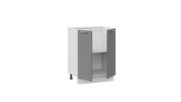 Кухонная тумба Габриэлла 1Н6 (Белый/Титан) в Миассе - изображение 1