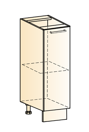Тумба кухонная Яна L200 (1 дв. гл.) в Миассе - изображение