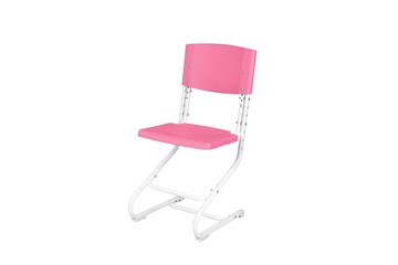 Регулируемый детский стул СУТ.01 Пластик (рост от 130 см), Розовый в Челябинске - предосмотр
