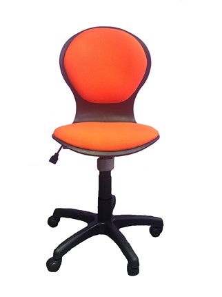 Детское крутящееся кресло LB-C 03, цвет оранжевый в Миассе - изображение