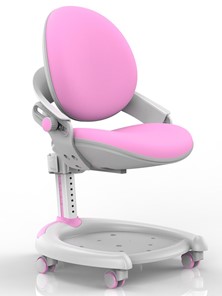 Детское кресло Mealux ZMAX-15 Plus, Y-710 PN, белый металл, обивка розовая однотонная в Златоусте