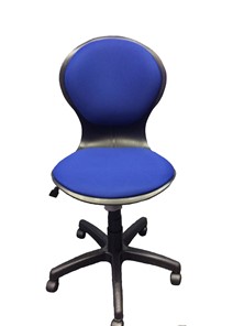 Детское вращающееся кресло LB-C 03, цвет синий в Копейске