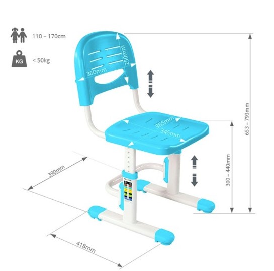 Растущий стул SST3 Blue в Златоусте - изображение 4