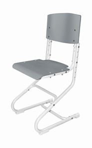 Детский стул СУТ.01 Фанера (рост от 130 см), Серый в Миассе