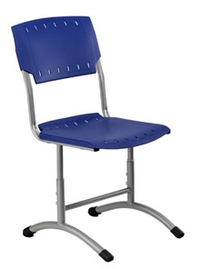 Детский стул регулируемый Отличник.3 3-5, Синий RAL 5002/Светло-серый в Челябинске - предосмотр