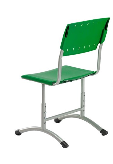 Детский стул регулируемый Отличник.3 3-5, Зеленый RAL 6001/Светло-серый в Челябинске - изображение 1