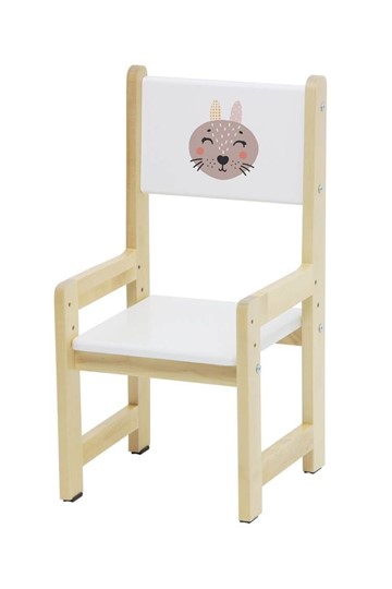 Комплект детской мебели Polini kids Eco 400 SM, Лесная сказка, 68х55 см белый-натуральный в Миассе - изображение 5