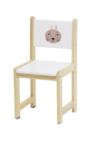 Комплект детской мебели Polini kids Eco 400 SM, Лесная сказка, 68х55 см белый-натуральный в Миассе - изображение 7