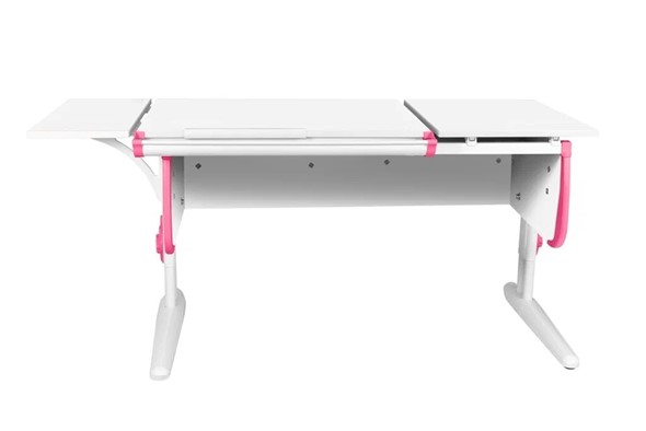 Детский стол-трансформер 1/75-40 (СУТ.25) + Polka_b 1/550 белый/белый/розовый в Челябинске - изображение