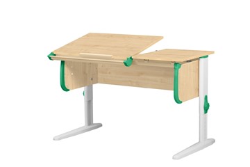 Растущий стол 1/75-40 (СУТ.25) Бежевый/Белый/Зеленый в Златоусте
